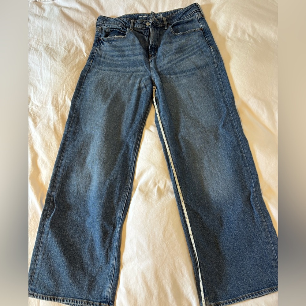 Old Navy Sky-Hi Wide-Leg Denim Jeans
